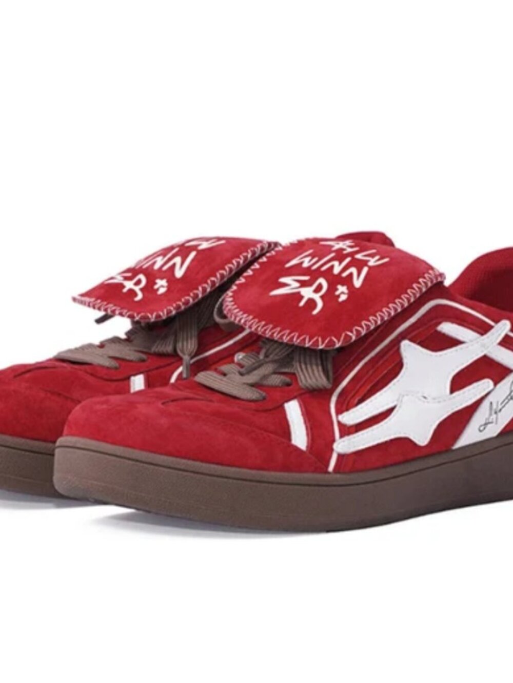 KILLWINNER Retro Training Sneakers Red Velvet Women Size US 8.5/IT 39